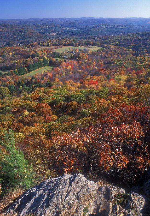 Foliage View Appalachian Trail Connecticut Photograph by John Burk