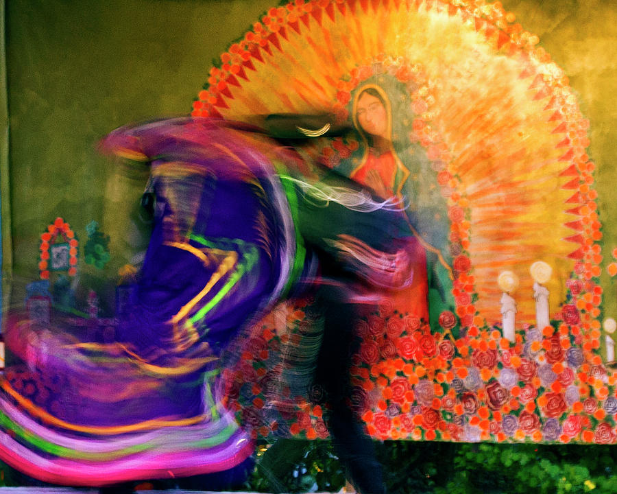 Folklorico Abstract Mexican Dancers Photograph by Gigi Ebert