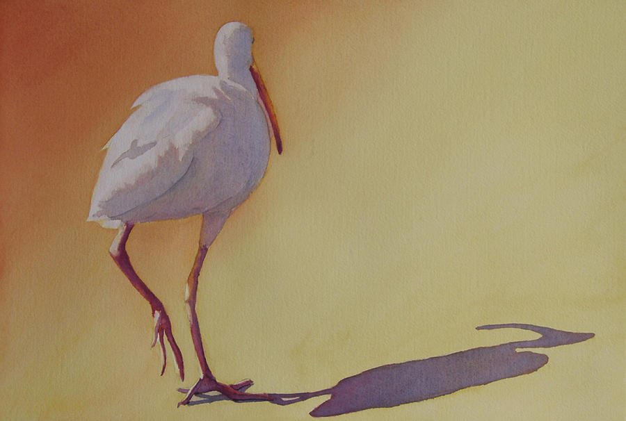 Ibis Painting - Follow the Leader by Judy Mercer
