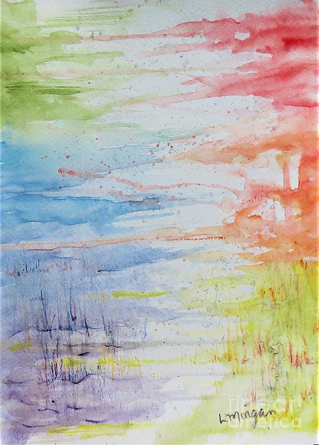 Follow the Rainbow Painting by Laurie Morgan
