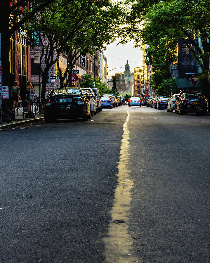 Follow the Yellow Line Photograph by Alvin Espinal - Fine Art America