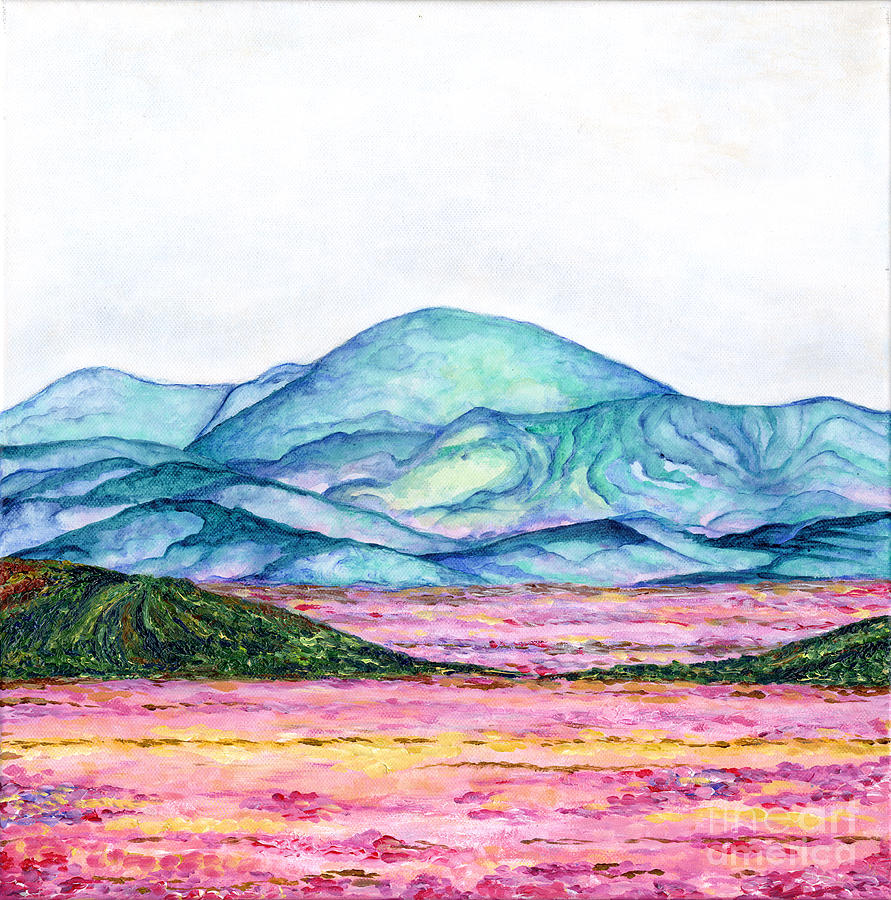 Mountain Painting - Follow your feelings by Kseniya Lisitsyna