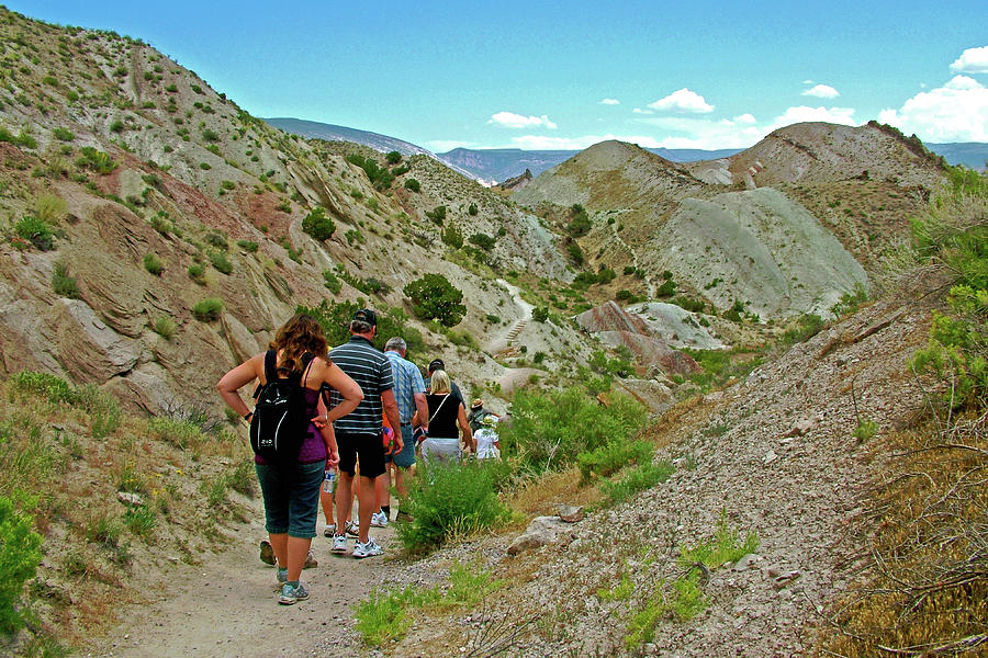 Following a Trail in the Quarry in Dinosaur National Monument, Utah Photograph by Ruth Hager
