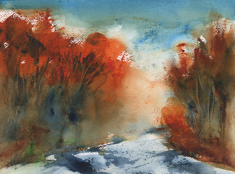 Following Autumn Painting by Frank Bright