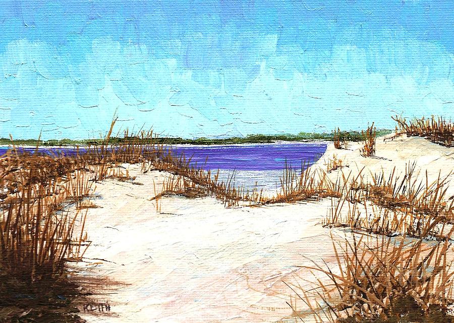 Folly Beach Dunes Painting by Keith Wilkie