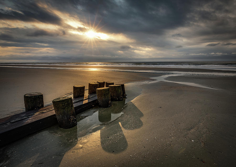Folly Beach Glimpse of Light Photograph by Donnie Whitaker