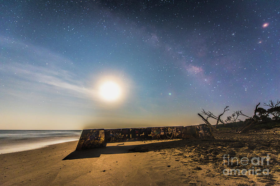 Folly Beach Milky Way Photograph by Robert Loe
