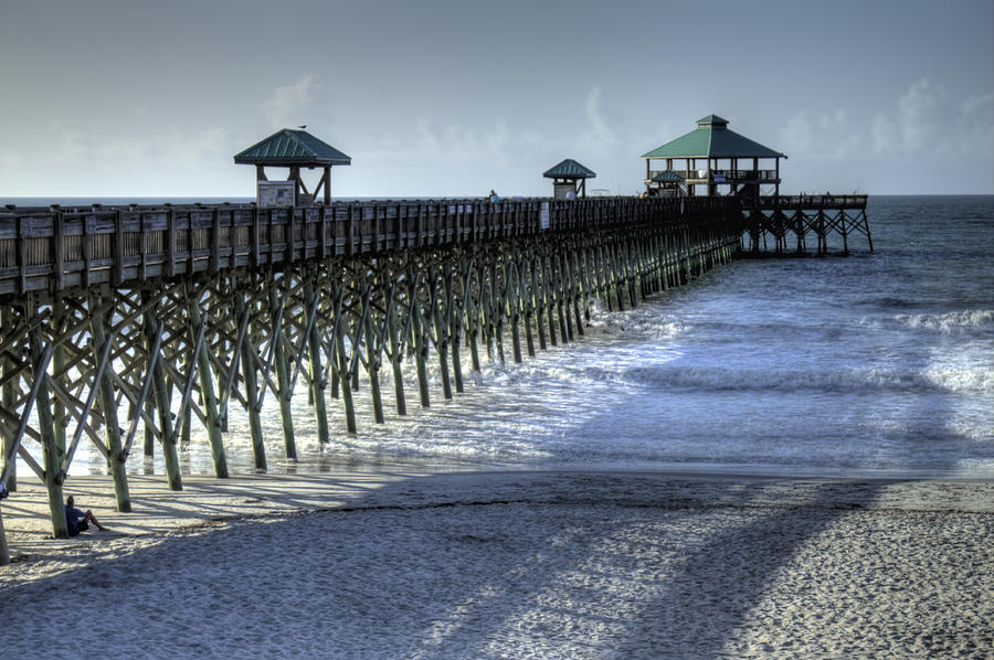 Landscape Photograph - Folly Beach Pier by Dustin K Ryan