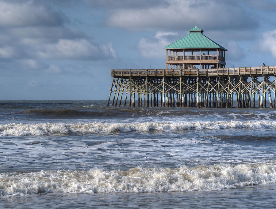 Folly Beach Pier Photograph by Michael Colgate