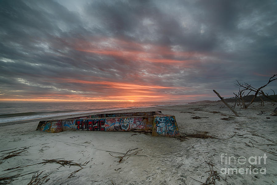 Folly Beach Sunrise Photograph by Robert Loe