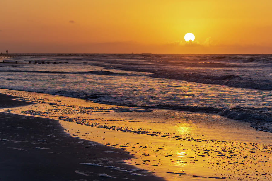 Folly Beach Sunrise Photograph by Stefan Mazzola