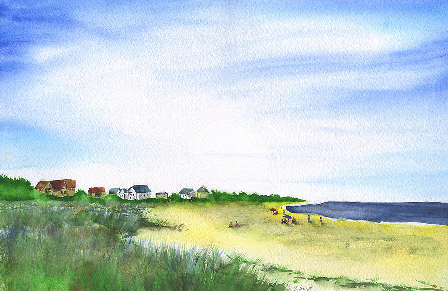 Folly Field Beach In The Afternoon Painting by Frank Bright
