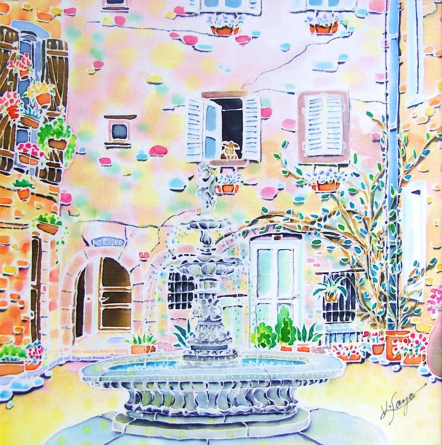 Fontaine Painting by Hisayo OHTA