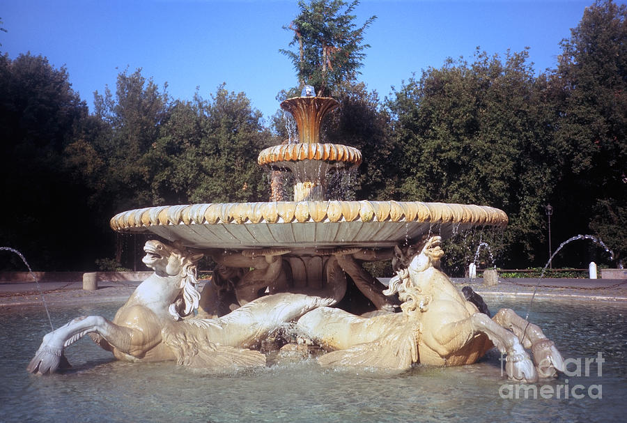 Fontana dei cavalli marini  Photograph by Fabrizio Ruggeri