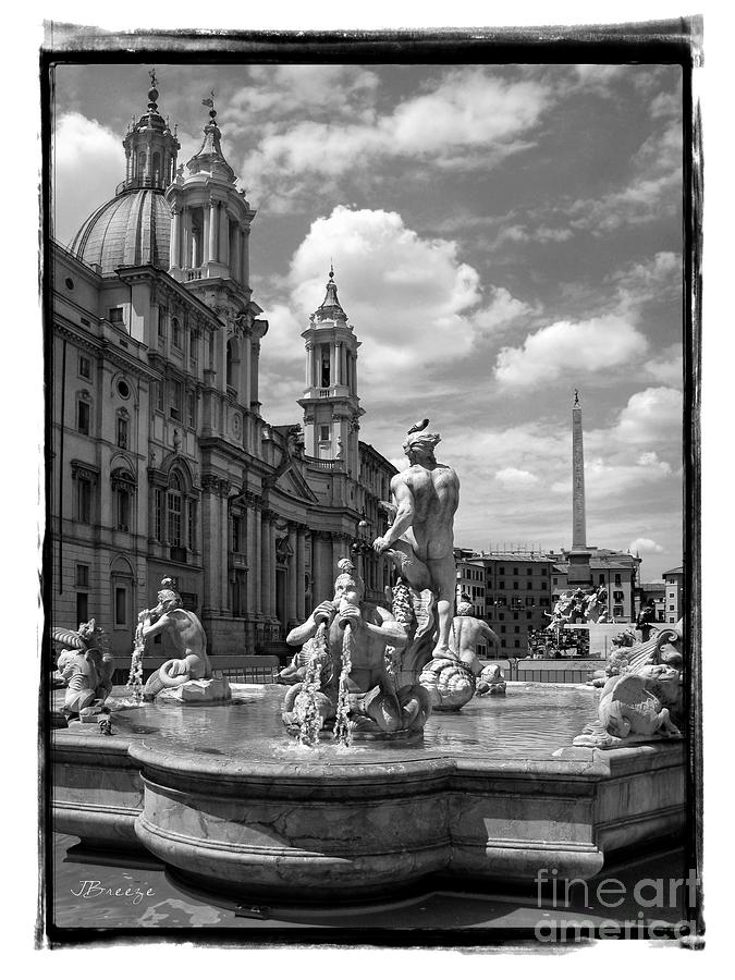 Fontana del Moro.Rome.Italy Photograph by Jennie Breeze