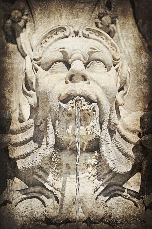 Fountain Photograph - Fontana Del Pantheon 2 by Toni Abdnour