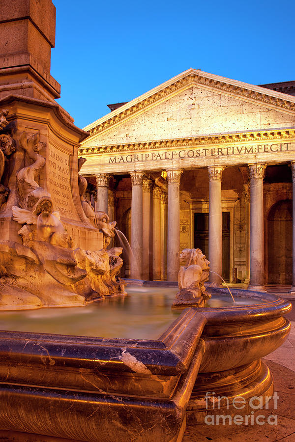 Fontana del Pantheon Photograph by Brian Jannsen