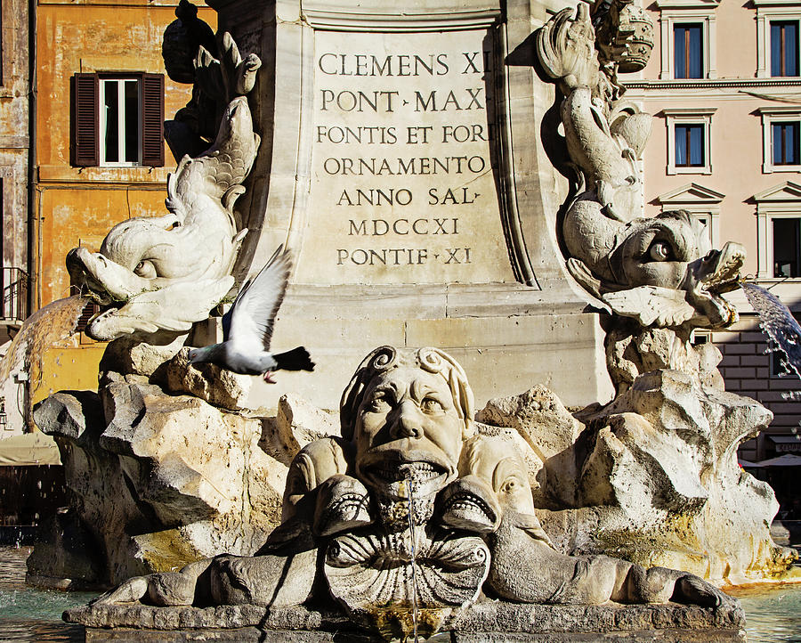 Fontana del Pantheon - Rome Photography Photograph by Melanie Alexandra Price