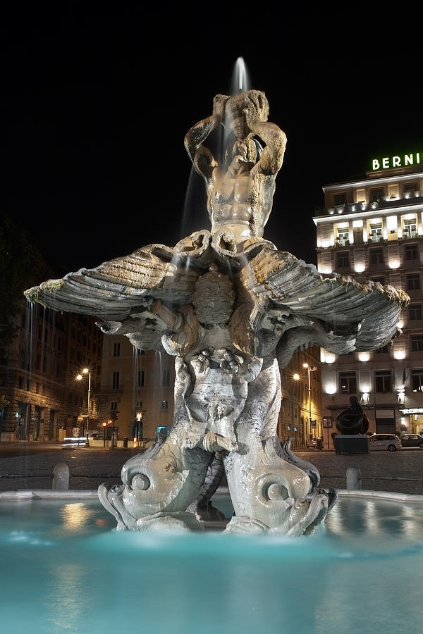 Fontana del Tritone I Photograph by Fabrizio Ruggeri