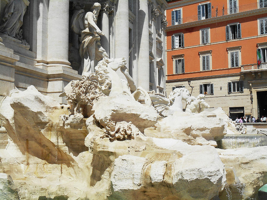 Fountain Digital Art - Fontana Di Trevi by Irina Sztukowski