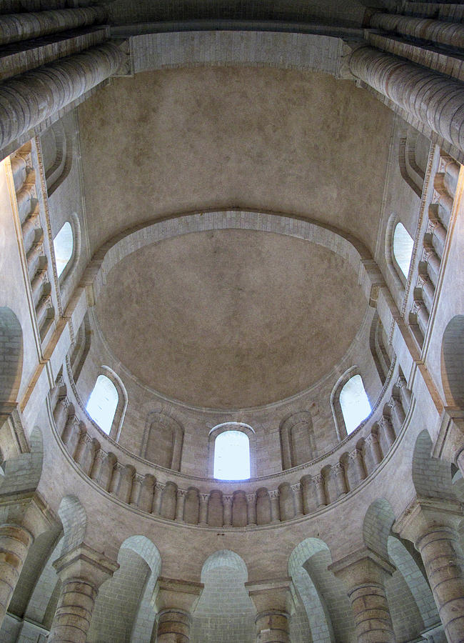 Architecture Photograph - Fontevraud Abbey Ceiling by Dave Mills