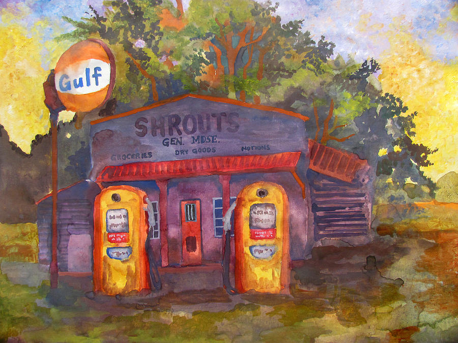 Food and Gas Painting by James Huntley