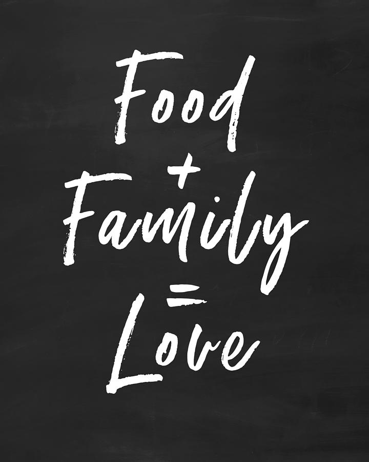 Food Family Love- Art by Linda Woods Digital Art by Linda Woods - Pixels