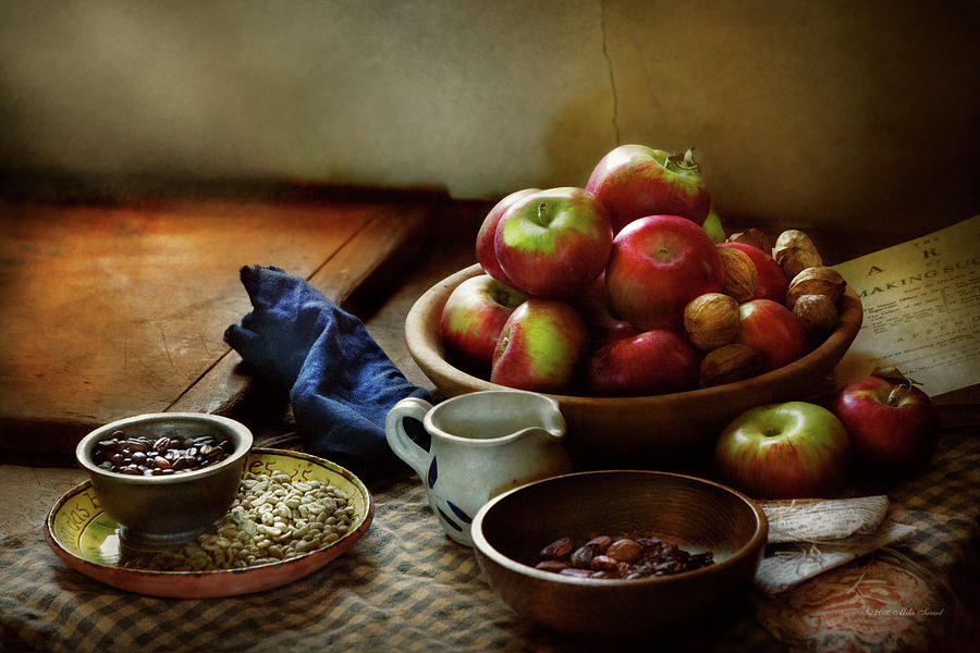 Coffee Photograph - Food - Fruit - Ready for breakfast by Mike Savad