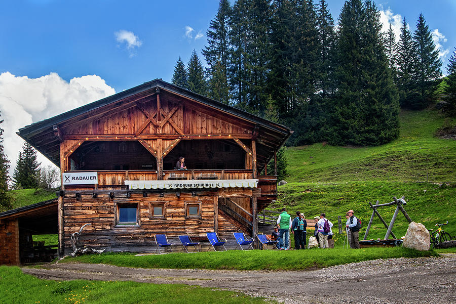 Food Hut in the Alpe di Siusi Photograph by Carolyn Derstine
