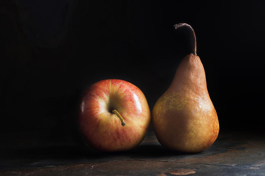 Food Still Life - Apple and Pear Photograph by Donald Erickson | Fine ...