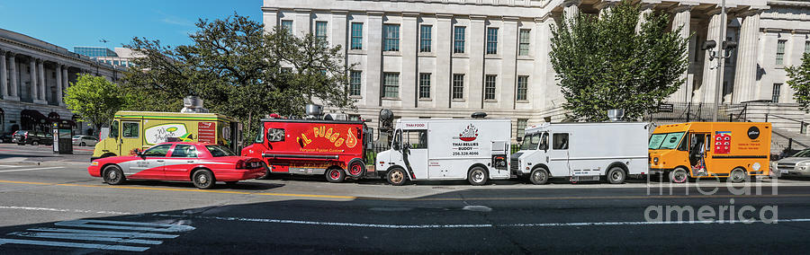 Food Trucks in Washington Photograph by Thomas Marchessault