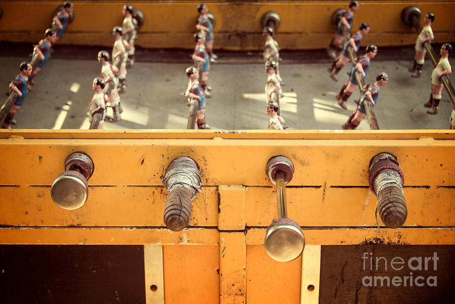 Football Photograph - Foosball table by Delphimages Photo Creations