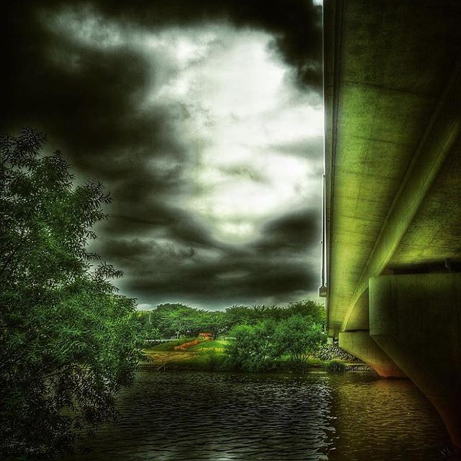 Bridge Photograph - Foot Of A Bridge by Shinji Katada