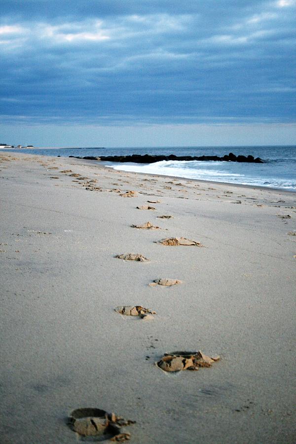 Sand Photograph - Foot Steps by Amanda Romolini