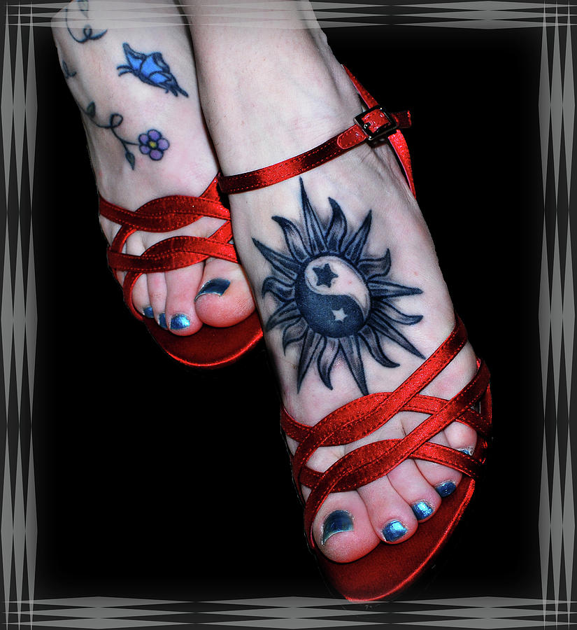 Foot Tattoos Photograph by Amanda Vouglas