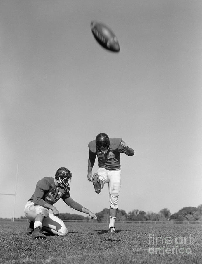 Football, C.1960s Photograph by H. Armstrong Roberts/ClassicStock