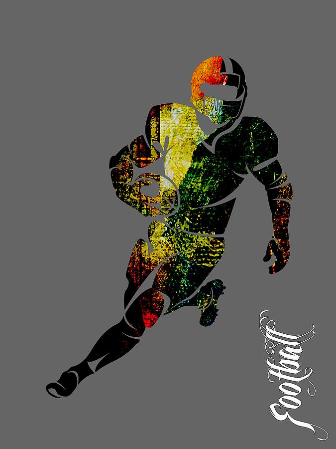 Football Collection Mixed Media by Marvin Blaine