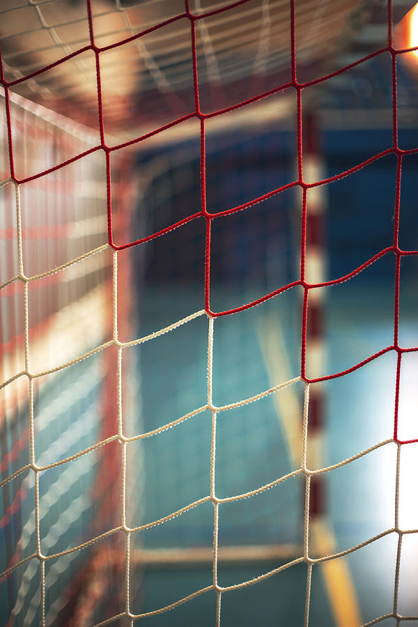 football or handball playground Gate net Photograph by ...