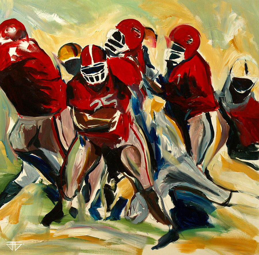 Football Pack Painting by John Gholson