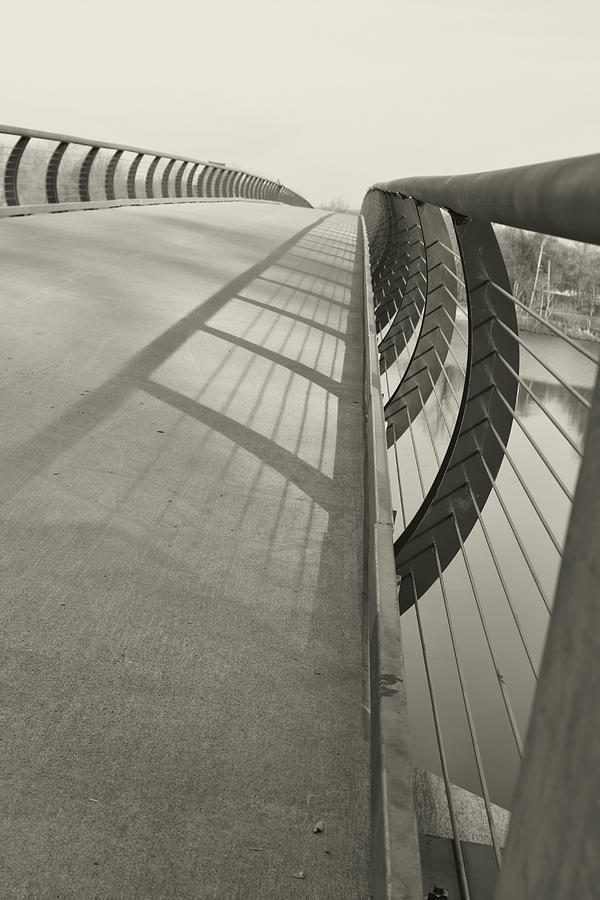 Footbridge abstract  Photograph by Cathy Anderson