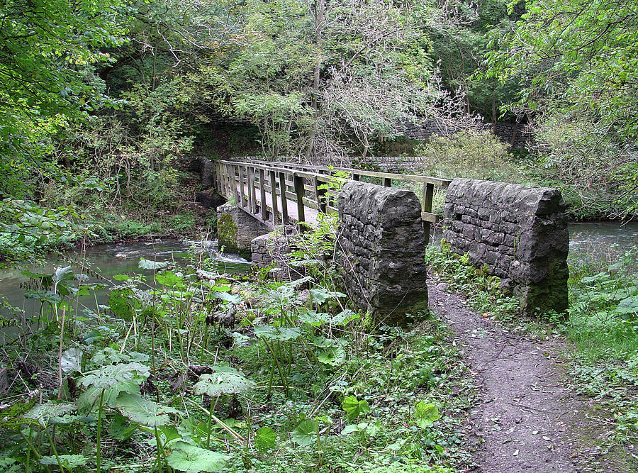 Foot-bridge at Millers Dale Photograph by Rod Johnson