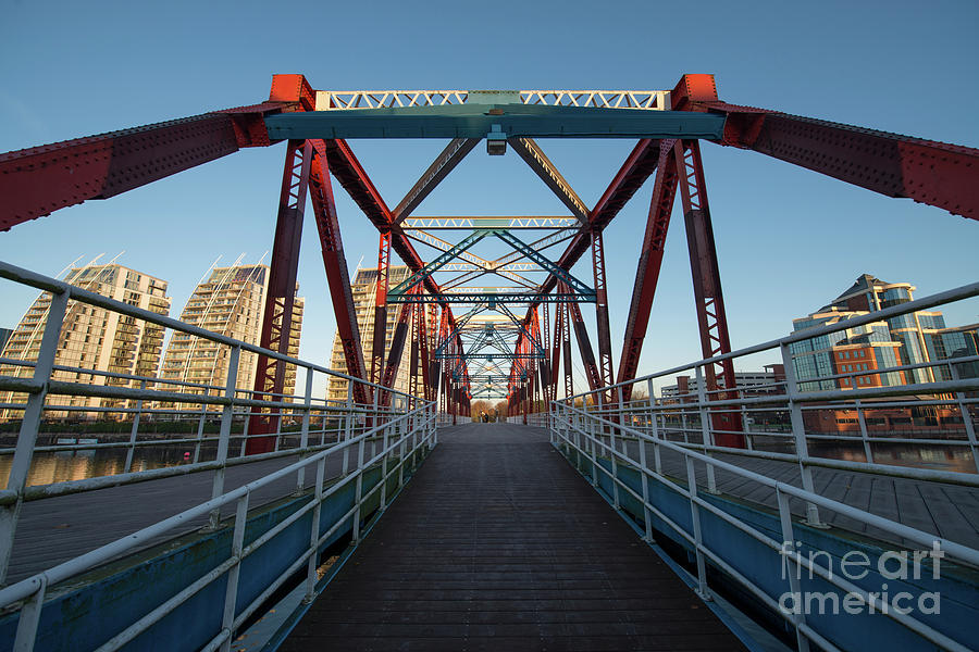 Footbridge Salford Quays Photograph by Stephen Cheatley - Fine Art America