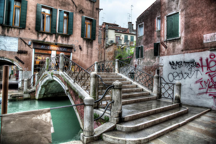 Footbridge To The Ristorante Ai Gondolieri Photograph