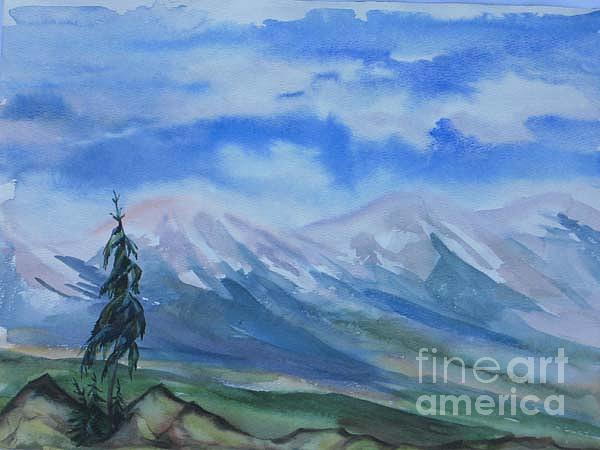 Foothills Painting by Anna  Duyunova