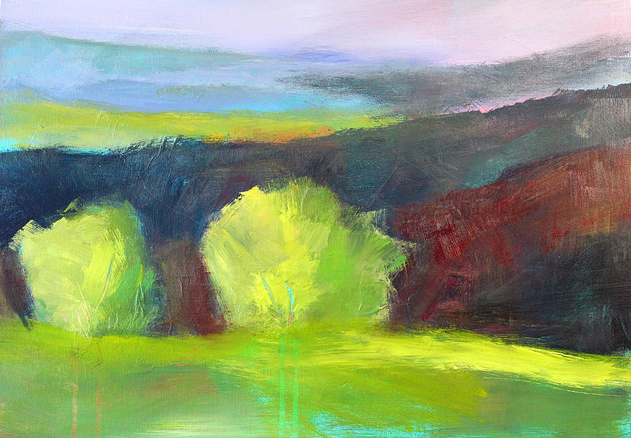 Foothills Painting by Nancy Merkle