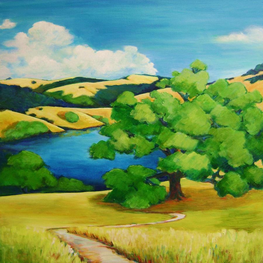 Foothills Pond Painting by Stephanie Maclean - Fine Art America