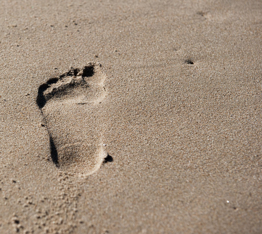 Footprint in the Sand Photograph by Helen Jackson