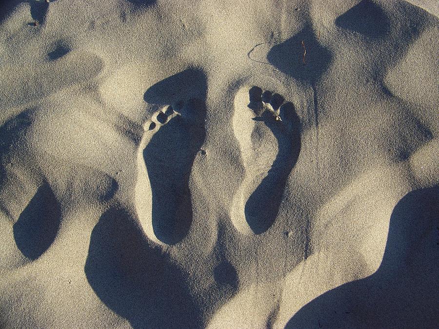Footprints in the Sand Photograph by Julie Rauscher