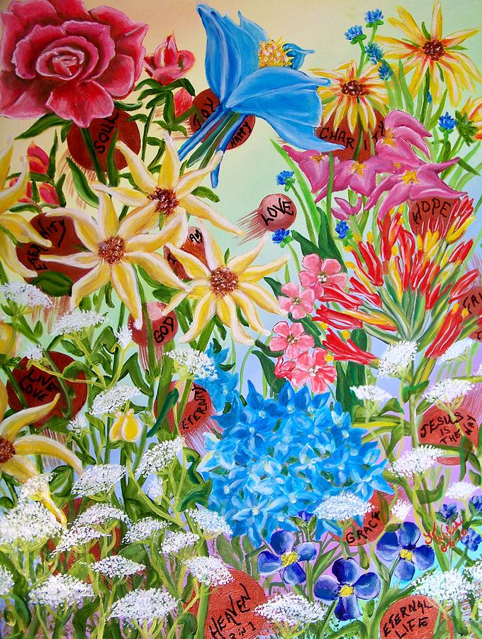 Flower Painting - For Eternity by Kathern Ware