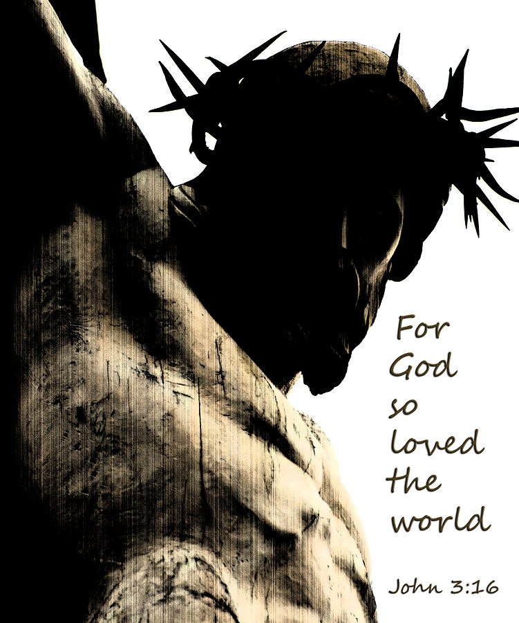 For God So Loved The World John 3 16 Photograph by Jani Freimann